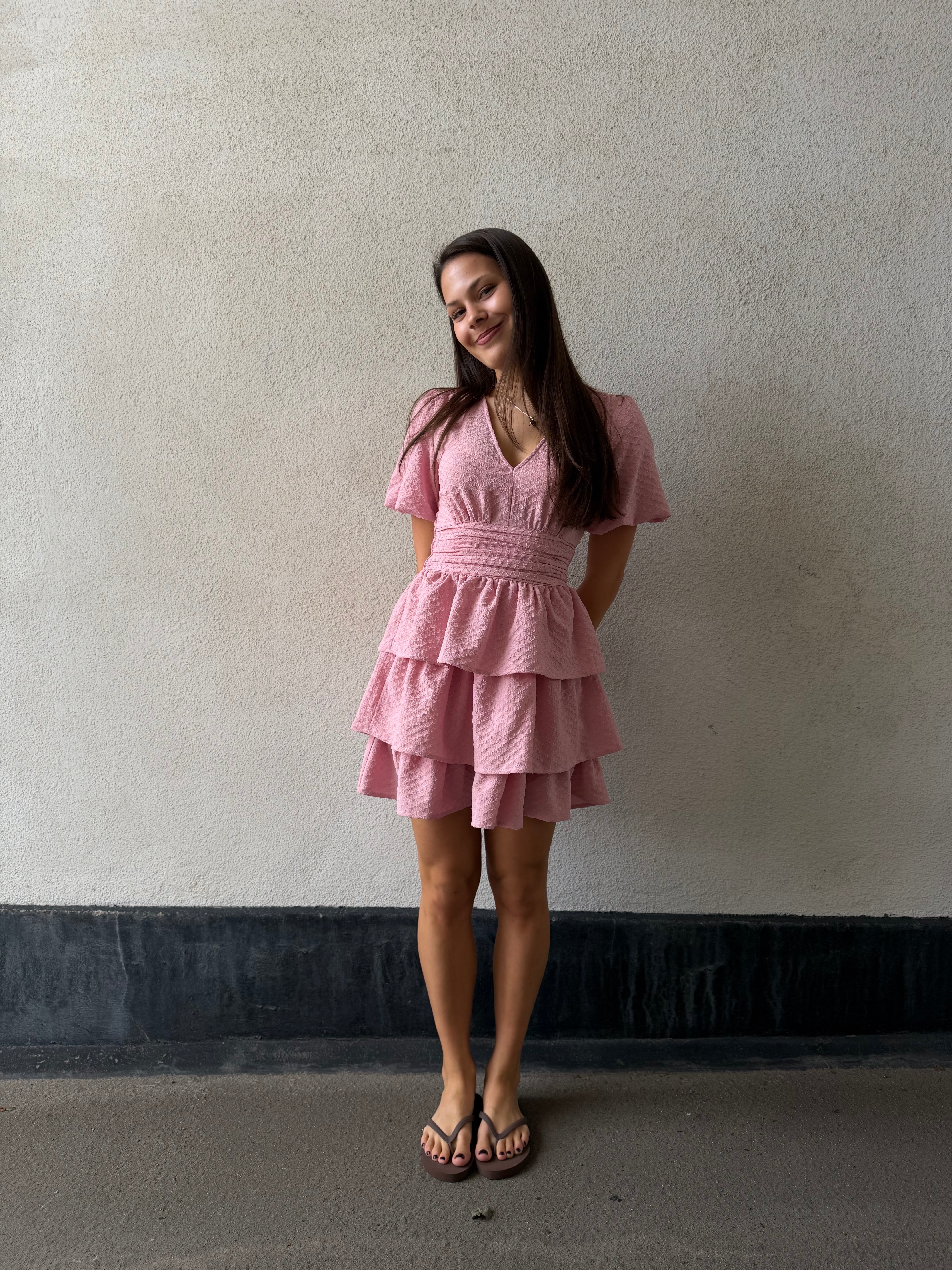 PCMONIKA Short Dress - Bleached Mauve